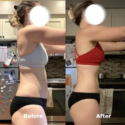 Client before and after