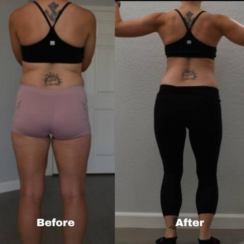 Client before and after