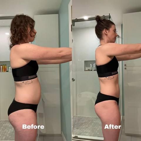 Client before and after