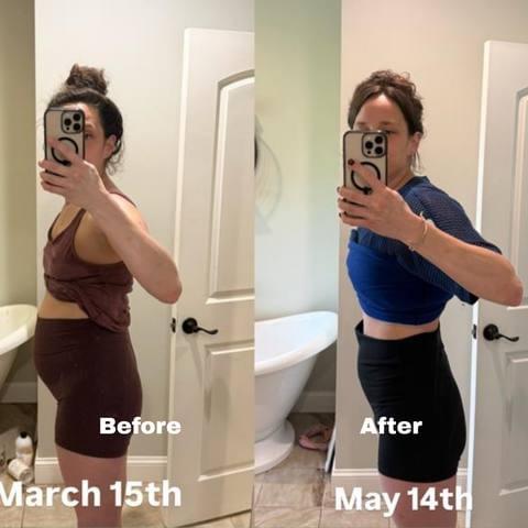 Client before and after