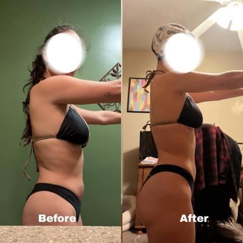 Client before and after