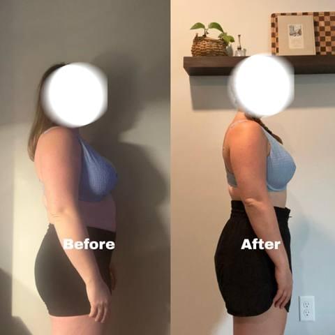 Client before and after