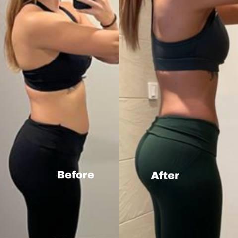 Client before and after
