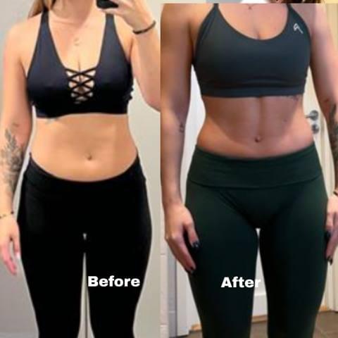 Client before and after