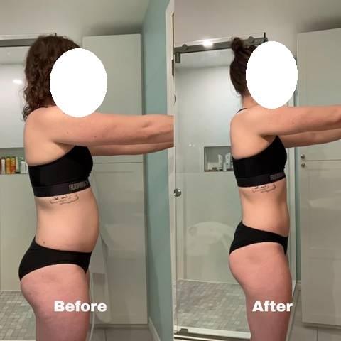 Client before and after